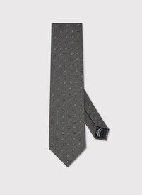 Zielony krawat w kwiaty