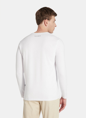 Longsleeve męski w kolorze białym