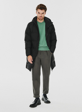 Czarna kurtka męska z szelkami