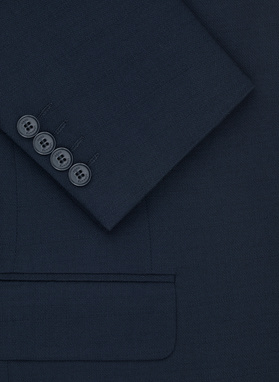 Granatowy garnitur męski