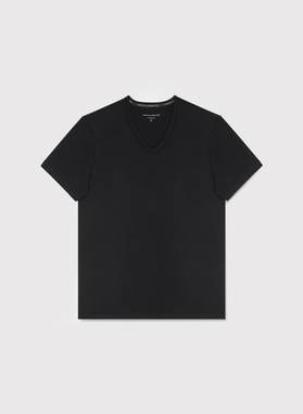 T-shirt v-neck w czarnym kolorze, dwupak