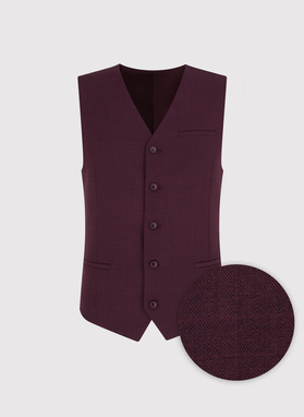 Gładka jednorzędowa kamizelka męska