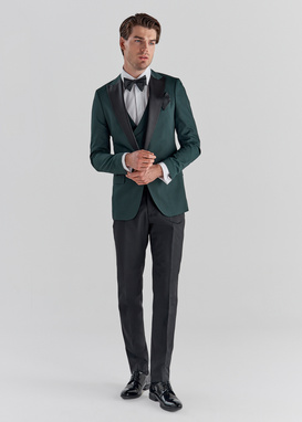 Zielony smoking męski