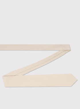 Jedwabny beżowy krawat