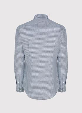 Koszula męska we wzór geometryczny