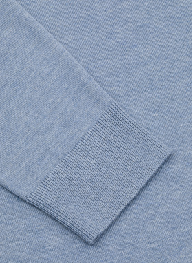 Niebieski sweter męski o-neck