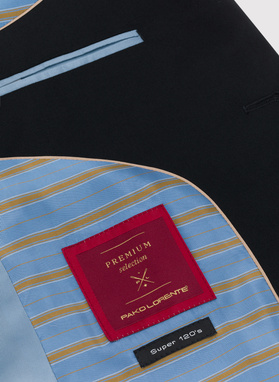 Czarna marynarka garniturowa P22SP-3G-026-C-S