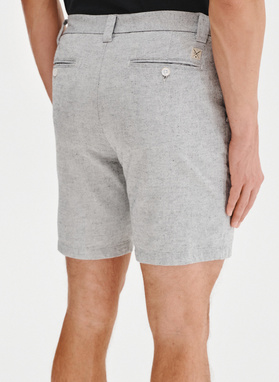 Szare szorty męskie z lnem