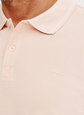 T-shirt polo w kolorze różowym