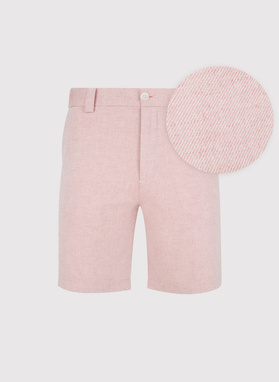 Różowe szorty męskie z lnem