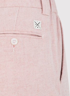 Różowe szorty męskie z lnem