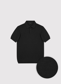 Czarne polo z krótkm rękawem