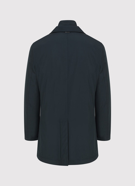 Granatowy płaszcz męski