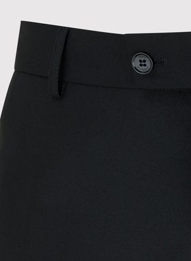 Gładkie czarne spodnie ganiturowe