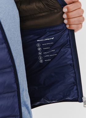 Krótka pikowana kurtka w kolorze granatowym