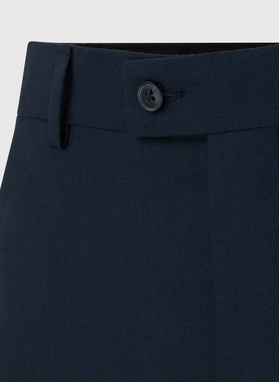 Trzyczęściowy granatowy garnitur męski