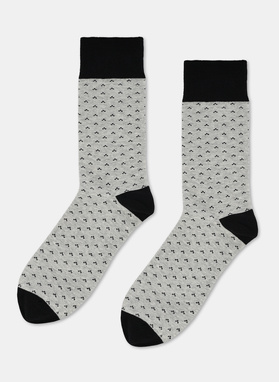 Zestaw skarpet męskich szaro-czarny