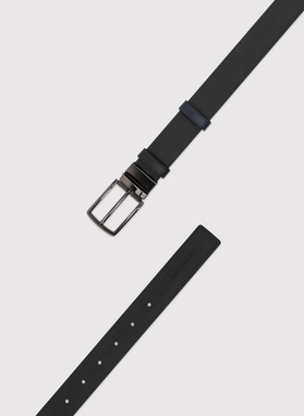 Dwustronny skórzany pasek męski