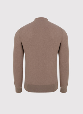 Sweter polo z kaszmirem