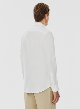 Biała bawełniana koszula męska