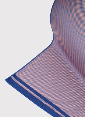 Fioletowy zestaw krawat i poszetka