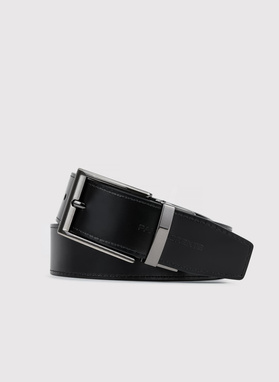 Dwustronny skórzany pasek męski