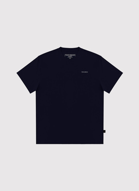 Bawełniany t-shirt oversize w kolorze granatowym