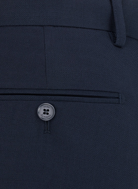 Granatowe spodnie ganiturowe