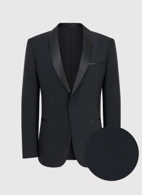 Ślubny smoking męski w kolorze czarnym