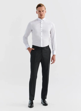 Ślubny czarno-granatowy smoking męski