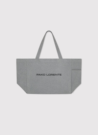 Szara duża torba materiałowa unisex