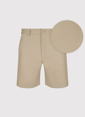 Beżowe szorty męskie z bawełną