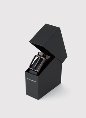 Dwustronny skórzany pasek męski