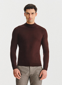 Brązowy półgolf męski