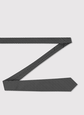 Jedwabny krawat z monogramem PL