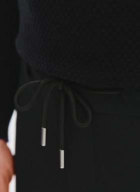 Czarne spodnie męskie