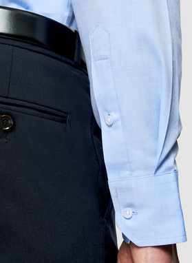 Niebieska koszula męska z bawełny