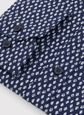 Casualowa koszula męska w mikrowzór