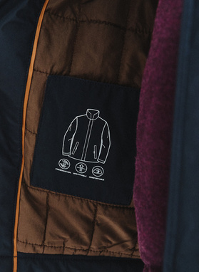 Granatowa kurtka męska