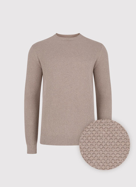 Sweter męski w kolorze beżowym