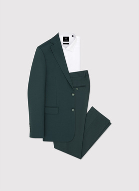 Zielony garnitur męski