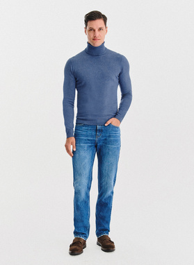 Golf męski w niebieskim kolorze