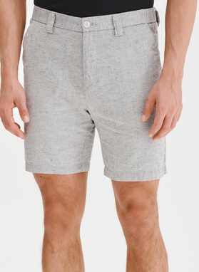 Szare szorty męskie z lnem