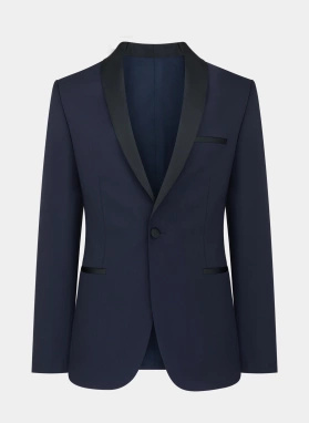 Ślubny granatowy smoking męski