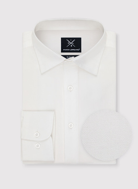 Biała bawełniana koszula męska