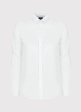 Elegancka koszula męska w delikatny wzorek