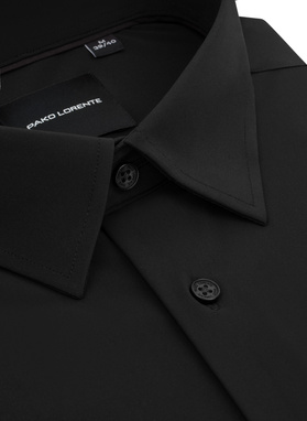 Czarna dzianinowa koszula męska