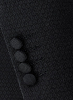 Ślubny czarny smoking męski