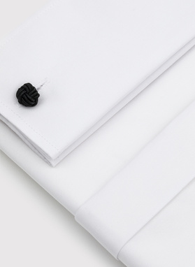 Biała koszula na spinki w fasonie regular