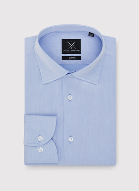 Bawełniana koszula męska w kolorze niebieskiem